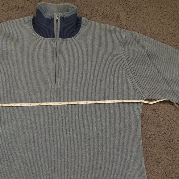 GAP Men 1/4 Zip Cotton Pullover Sweater Size L - Picture 10 of 13